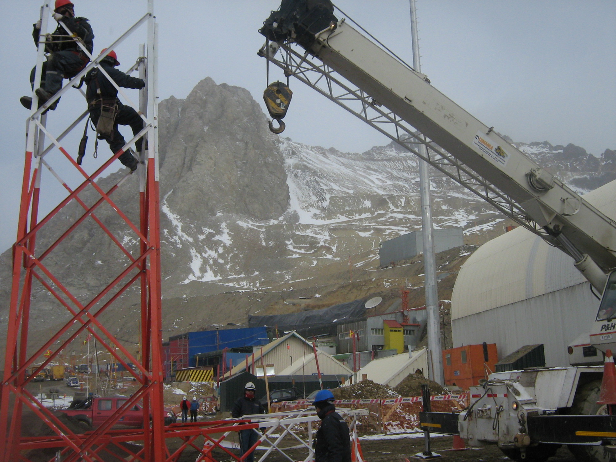 montaje antena nieve